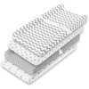 Premium Baby Changing Pad Covers 4 Pack – Boy or Girl Changing Pad Cover – Pure Jersey Machine Washable Grey and White Changing Table Cover – Diaper Changing Pad Cover Sheets