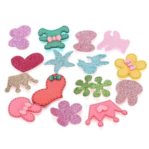 Hair Stickers, 10/15 pcs Hair Patch Girls Hair Pad Hair Holder Grips Women Girls Ladies Hair Bang...