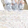 Bunny Nail Art Stickers Easter Nail Decals Cartoon Cute Bunny Carrot Rabbit Water Transfer Nail Accessories Flower Design Acrylic Nail Supplies Holiday Nail Decoration for Women Girls Manicure 12Sheet