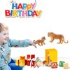 Gemini&Genius Leopard Toys for Kids, Safari Animal Cheetah Toys, Leopard Family Playset Figures, Wildlife Pard Models, Birthday Cake Toppers or Gifts for Kid