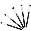 Angled Eyeshadow Blending Makeup Brush – Small Mini Angle Kabuki, Synthetic Eye Shadow Blender Brushes for Eyelid, Brow Bone, Crease, Cheek Highlighter, Setting Liquid Cream Mineral Powder Cosmetics