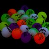 FINGOOO 24Pcs Halloween Bouncy Balls,Glow in The Dark Bouncing Balls for Kids Halloween Party Favors Non-Candy Halloween Treats Halloween Giveaways Classroom Rewards