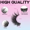 Losha Lashes 14 Pairs Fluffy False Lashes Soft Handmade Fake Eyelashes Vegan Cat Eye Lashes that Like Lash Extensions (P01)