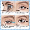 KevKev Lash Clusters 168 Pcs Cluster Lashes DIY Lash Extensions Mixed Styles Individual Lashes Eyelash Clusters Thin Band & Soft Lashes that Look Like Eyelash Extensions(Cloudy & Cirrus, D-8-16mix)