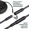 9 Pin E-Bike Motor Extension Cable, Waterproof Wheel Motor Extension Cable for Electric Bike and Escooter Female to Male Electric Bike Wire E-Bike Cable Conversion Kit, 1.5 x 600mm
