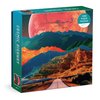 Galison Cosmic Highway – 1000 Piece Puzzle Fun and Challenging Activity with Bright and Bold Artwork of Surreal Landscapes for Adults and Families