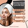 Majestic Lather Activated Charcoal & Shea Butter Luxury Bar Soap for Face, Body, Oily & Sensitive Skin, Eczema, Psoriasis and ACNE. Purifying & Nourishing