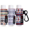 HEYSKAY 3PCS Lip Balm Holder Sleeves Chapstick Holder Keychain Lip Gloss Holder Keychain Elastic Sleeves (Boho Pattern)