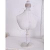 Aimimier Bridal Short Veil with Pearl Comb White Single-layered Birdcage Veil for Wedding (White)