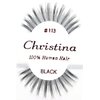 6X #113 Christina 100% Human Hair Fake Eyelashes