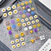 New Sunflower Nail Art Sticker Decals 5D Embossed, Summer Sun Happy Flower Rainbow Nail Art Decoration Sticker (3 Sheets)