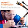 Soldering Iron Premium Kit, 60W Soldering Gun with Ceramic Heater, 12-in-1 Soldering Tool, Adjustable Temperature 200 to 450°C, Includes Soldering Iron Tip, Solder Wire, Pump and Paste