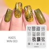 KADS Nail Art Stamping Plate Plant Leaf Shape Pattern Stamp Template Image Plates for Nail Salon Designs