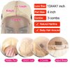 Synthetic Lace Front Wig 613 Blonde Wig Long Body Wave Synthetic Wigs for Women Transparent Lace Wig with Baby Hair 180% Density Daily Wear Wig 30 inch
