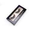 MISSLADY 6-Magnet 18mm 3D Real Mink Magnetic Eyelashes Mink Long Wispy Fluffy Magnetic Lashes Mink (M3D-510, 18mm, 1 Pair without Eyeliner)