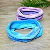 Nutty Natte 2PCS Handmade Wide Tube headwrap Headband for dreadlocks, braids or regular hair Knitted headband for Men and Women Hiking Gaiter Hair Wrap Headbands for Dreads (Purple Blue)