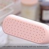 JLEivvi 1 Pcs Cleaning Hair Brush Anti Self Static Hair Comb Soft Hair Comb Massage Comb Easy Clean Hair Brush for All Hair Types(Pink)