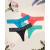 UGDUCK Lace Thongs for Women, Seamless Thong Underwear Women Lace Panties No Show Thongs for Women 6 Pack Multicolor S-XL