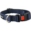 Cotton Web Adjustable Dog Collar with Locking Device 4 Sizes Blue (Small: Neck 11.5"-15.5"; Width 1/2")