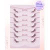 Half Lashes Natural Half Eyelashes Corner Lashes Narutal Look Wispy Lashes 3/4 Lashes End Lashes Clear Band Lashes Half-01