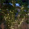 Magicnight Short Mini Garden Lights Solar Powered Waterproof Fairy Lights Outdoor Garden String, Green Wire, Warm White,5m 50LEDs,2 Pack