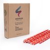 Weemium Christmas Paper Straws - Pack of 200 in 10 Designs - Biodegradable Christmas Straws for Drinking, Party & Crafts
