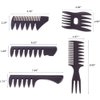 Styling Hair Comb Set Salon Barber Hairstylist Comb 5 Pack Professional Hair Brush Retro Hairdressing Hair Care Style Accessory Double-sided for Men Boy Gentleman