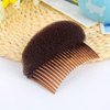 Ericotry 2Pcs (1 Black+1 Brown) Charming Bump It Up Volume Inserts Hair Comb Do Beehive Hair Stick Bun Maker Tool Hair Base Styling Accessories for Women Lady Girls
