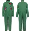Fighter Pilot Costume for Boys Girls Air Force Flight Suit Halloween Cosplay Dress up with Aviator Accessories Set