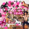 Cowgirl Birthday Party Decorations Western Party Decorations Include Cowgirl Backdrop Balloons Banner and Horse Foil Balloons, Cowgirl Theme Birthday Party Supplies