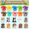 Aigybobo Learning Toys for Toddlers 1 2 3 Year Old, 20 Pcs Pet Dog Toys for Kids, Animal Counting Matching Sorting Fine Motor Educational Playset, Puppy Gifts for Baby Boys Girls Age 12-18 Months
