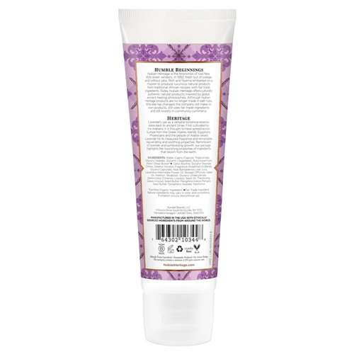 Nubian Heritage Hand Cream, Lavender & Wildflowers with Vitamin E – Light and Luxurious Shea, Mango & Cocoa Butter Lotion with Soothing Aloe Vera & Comfrey, 4 Oz