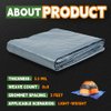 RAINDEWAY Tarps 6x8 Feet - 5.5 Mil, Multipurpose Waterproof Poly Tarp Cover with Metal Grommets and Reinforced Edges, Silver/Blue Tarp