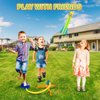 Banvih Toys Rocket Launcher for Kids, for Ages 3 4 5 6 7 8+ Years Old, Stomp Outdoor Toys Games, Toddler Boys Birthday Gifts, 6 Foam Air Rockets, Launch up to 120+ft