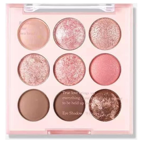Shadow Palette Gift Set, Eyeshadow Palette Makeup, Eye Shadow Nude Palettes, 9 Blendable Shades in Smooth Matte and Shimmer Finishes (01# Strawberry Jam)