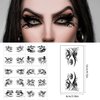 10 Pairs Halloween Eyeliner Stickers Makeup Face Eye Temporary Tattoo Black Spider Web Skull Bat Eye Shadow Stickers Decals for Women Girls Halloween Masquerade Carnival Party Supplies