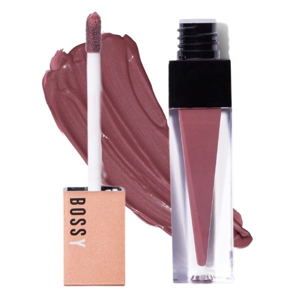 Bossy Cosmetics Liquid Lipstick for Women, Vegan, Hydrating, Long Lasting, Matte Lip Stick for Healthy & Full Lips, Paraben, Mineral Oil and Cruelty Free (Classy- Light Pink Color)
