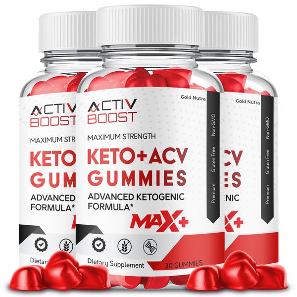 (3 Pack) Activ Boost Max + ACV Gummies, Higher Potency, Official Activ Boost Max+ Gummies, 2X Stronger Apple Cider Vinegar Gummy, 3 Month Supply