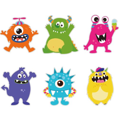 24 Pieces Party Cutouts Little Colorful Cutouts Party Decorations for Girls Boys Birthday Baby Sh...