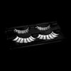 AUGENLI Halloween White False Lashes Extension Tools Japanese Anime Cosplay Natural Makeup Looking Masquerade Party Eye Lashes (01A)
