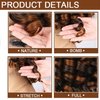 YOSILADY Brown Curly Wigs for Black Women Short Curly Wig with Bangs Soft Loose Curly Wigs for Women Synthetic Fiber Glueless Hair for Daily (Brown)