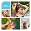 HOYOLS Soft Thick Seamless Soft Hair Ties, Ponytail Scrunchies Head Bands No Damage Crease for Women Girls Kids Ponytail Holder 100 Pieces (Brunette Brown Set)