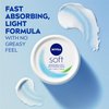 Nivea Soft Refreshingly Moisturizing Face, Body and Hand Cream, 3 Pack of 6.8 Oz Jars