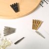 24pcs Metal Cribbage Pegs, Tapered Design Cribbage Board Pegs Fit 1/8 Inch Hole 3 Colors Cribbage Pins Traditional Board Game Accessories
