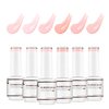 Nicedeco Rubber Base Gel Polish for Nails 6 Pcs Rubber Gel Nail Strengthener Nude Pink Nail Gel Polish Set 37