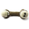 Premium Pet Toy: Durable Dumbbell-Shaped Knot and Ball Combination for Dogs Rope Mixed Dog Toy Rubber Bones,Puppy Teething Toys, Durable Pet Puppy Dog Chew Toys for All Breeds