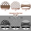 Dreamlover Mesh Wig Cap for Women, Hair Net for Halloween Wig, Wig Cap for Long Hair, Brown, 2 Pieces