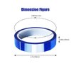 MEBMIK 12 Rolls 20mm x33m(108ft) Blue Heat Tape High Temperature Heat Resistant Tape Heat Transfer Tape for Heat Sublimation Press Vinyl,No Residue