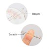 80 Pack White Rhinestone Hair Pins and U Shape Hairpins, findTop Wedding Hair Clips Professional Hairdressing Grip with Storage Bottle (40 Crystal Pins & 40 U Shape Pins)