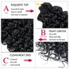 14inch GoGo Curl Crochet Braids for Water Wave Crochet Hair for Black Women,Natural Black Deep Wave Synthetic Braiding hair Extensions (5Packs,1B)